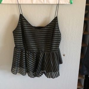 Peplum tank top